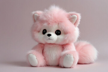 teddy bear with pink ribbon toy