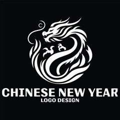 Chinese New Year Vector Logo Design