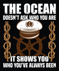 The ocean doesn’t ask who you are. It shows you who you’ve always been graphic design