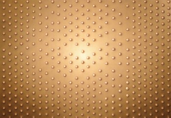 Golden Textured Surface Dotted with Round Particles of Varying Sizes
