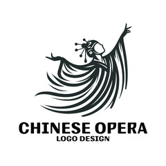 Chinese Opera Vector Logo Design