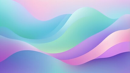 Blue, purple, green gradient. Soft pastel color gradient. Holographic blurred abstract background.