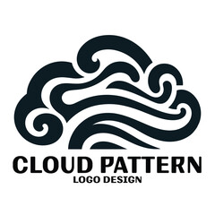 Cloud Pattern Vector Logo Design