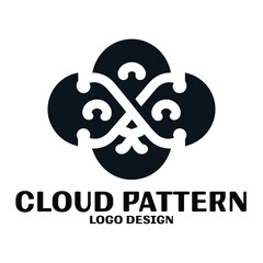Cloud Pattern Vector Logo Design