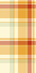Relief seamless fabric vector, oriental texture plaid pattern. Large background tartan check textile in cornsilk and amber colors.