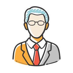 lawyer icon, lawyer vector illustration-simple illustration of lawyer, perfect for lawyer logos and icons