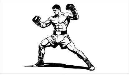 A man in boxing gloves