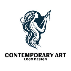 Fototapeta premium Contemporary Art Vector Logo Design