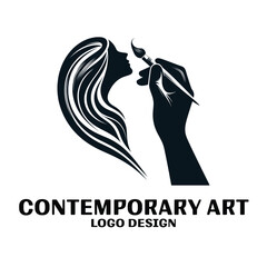 Contemporary Art Vector Logo Design