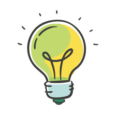 light bulb icon, light bulb vector illustration-simple illustration of light bulb, perfect for light bulb logos and icons