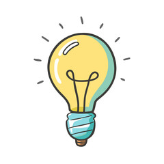 light bulb icon, light bulb vector illustration-simple illustration of light bulb, perfect for light bulb logos and icons
