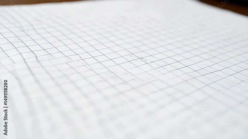 Leinwandbilder a close-up view of blank paper with straight lines, suitable for use as a background or texture