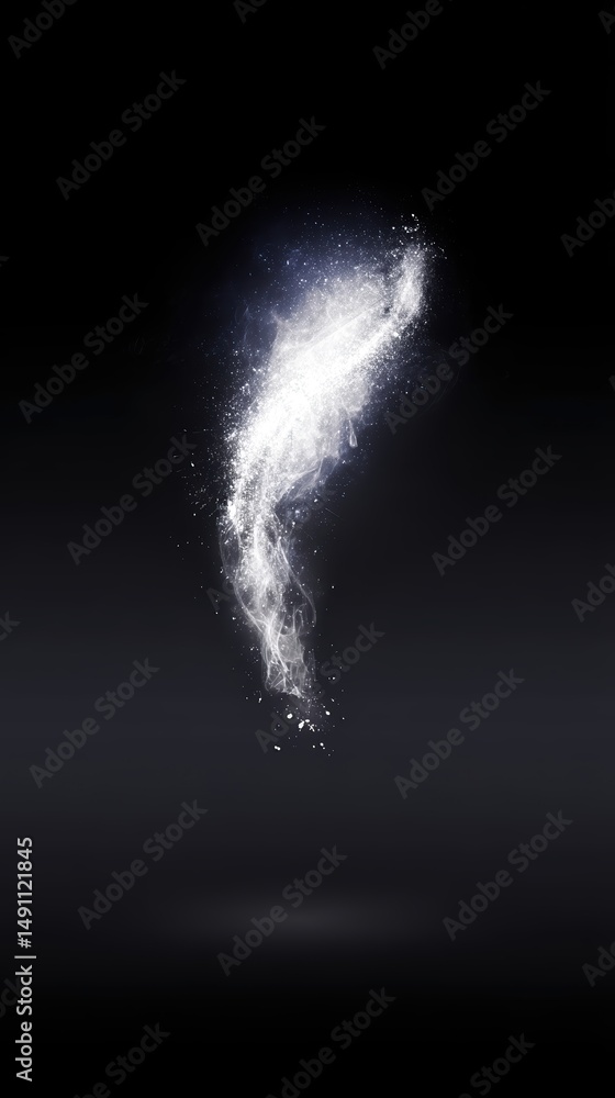 Poster Unique Transition Effect Creating a Mesmerizing Swirl of Light Against a Dark Background