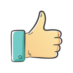 like hand icon, like hand vector illustration-simple illustration of like hand, perfect for like hand logos and icons