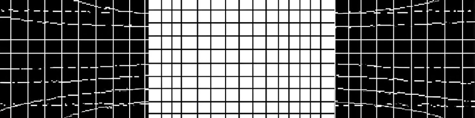 Abstract Grid: A mesmerizing visual of intersecting lines creating a grid pattern, with distorted elements adding depth and complexity to the design.