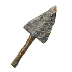 A Stone Arrow with Mississippian Woodhenges Native Isolated on Transparent Background