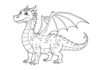 Friendly Dragon Sketch