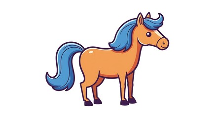 Fototapeta premium Azure Mane, Amber Heart