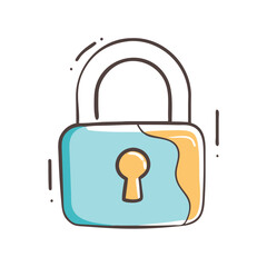 lock icon, lock vector illustration-simple illustration of lock, perfect for lock logos and icons