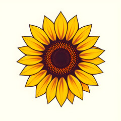 sunflower print, sunflower artwork, single sunflower, sunflower plant, sunflower nature art, sunflower botanical drawing, sunflower summer flower, sunflower aesthetic, rustic sunflower, vibrant sunflo