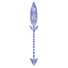 Contemporary Arrow with Minimalist Vectors in Periw Isolated on Transparent Background