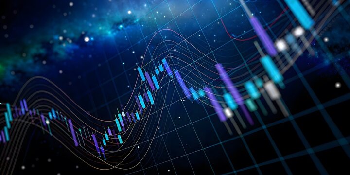 Import Tariff Growth Chart. stock market, world map. Global stock market.