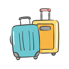 luggage icon, luggage vector illustration-simple illustration of luggage, perfect for luggage logos and icons