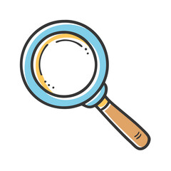 magnifying glass icon, magnifying glass vector illustration-simple illustration of magnifying glass, perfect for magnifying glass logos and icons
