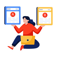 Vector design of a/b test