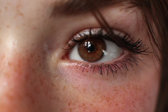 Vibrant Young Fashionable Low Angle Closeup Image  
