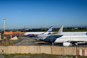 airplane at the airport