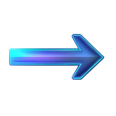 Modern Arrow with Dynamic Gradient Transitions in E Isolated on Transparent Background