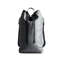 Modern Waterproof Dry Bag with a Minimalist Design Isolated on Transparent Background