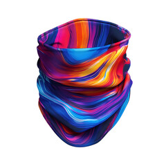 Trendy Cooling Bandana with Ultra Light Advanced Mo Isolated on Transparent Background