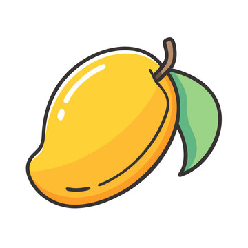 recommend clip art: mango icon, mango vector illustration-simple illustration of mango, perfect for mango logos and icons