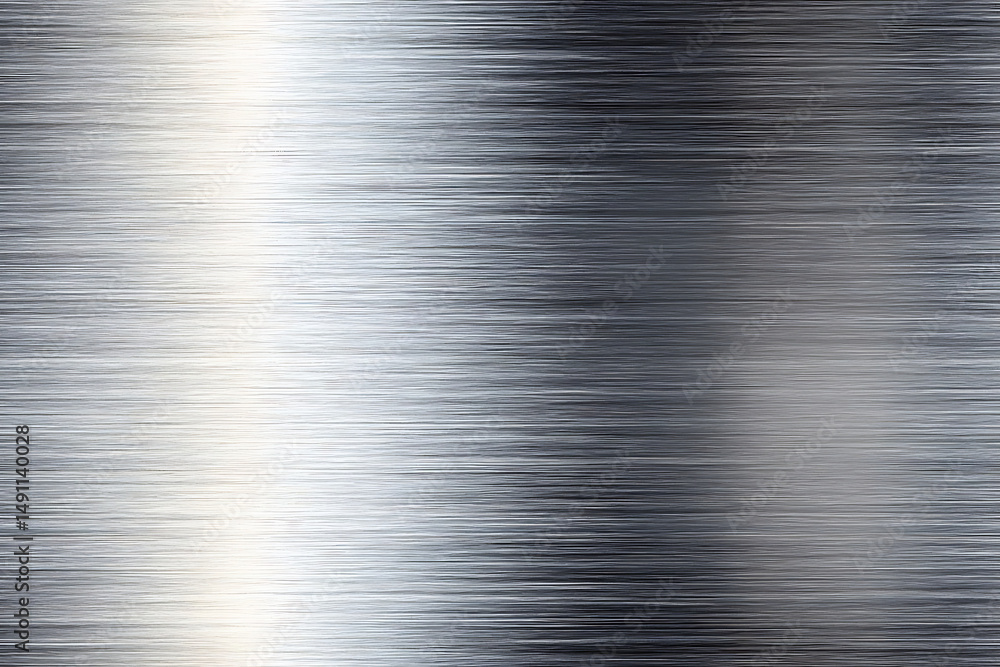 Poster a close up of a brushed metal surface showing horizontal lines and subtle light reflections across i