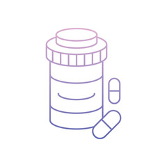 Prescription Bottle Vector icon
