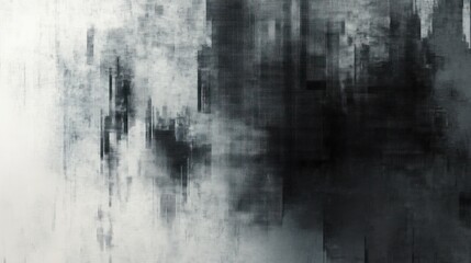 Obraz premium Abstract Monochromatic Cityscape: A grayscale urban dreamscape