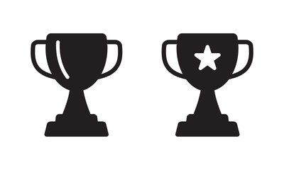 Trophy icon, winner cup icon, victory cup icon.