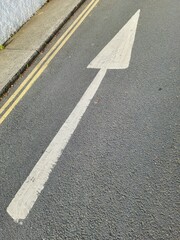 arrow on the road