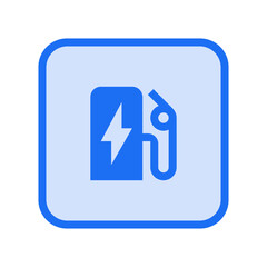Fototapeta premium EV Station Filled Icon
