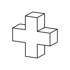 Medical Cross Vector icon