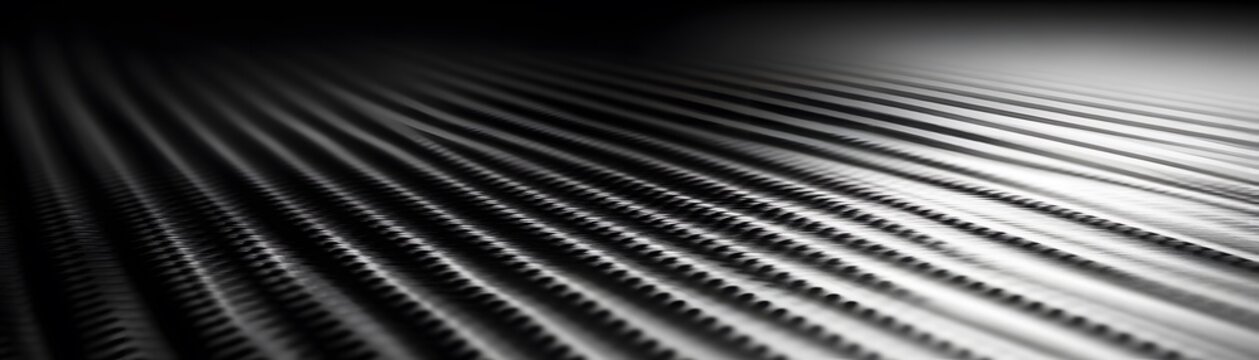 Abstract monochrome perspective of parallel lines
