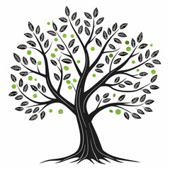 vector tree silhouette