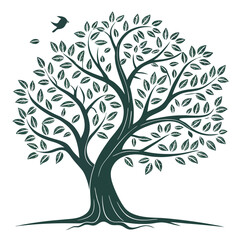 vector tree silhouette