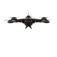 Futuristic Drone Technology Aerial View of Advanced Unmanned Aircraft