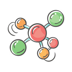 molecules icon, molecules vector illustration-simple illustration of molecules, perfect for molecules logos and icons