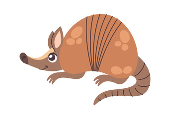 Armadillo hand drawn exotic animal