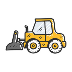 monochrome bulldozer icon, monochrome bulldozer vector illustration-simple illustration of monochrome bulldozer, perfect for monochrome bulldozer logos and icons