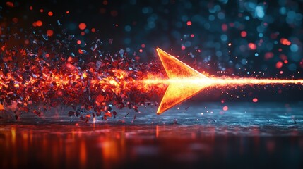 Fiery Arrow of Progress: A Digital Abstract